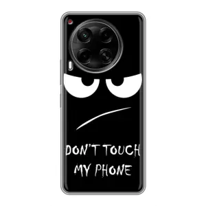 Чехол для Техно Камон 30 - (AlphaPrint) с печатью (ТОП продаж) (Dont Touch)