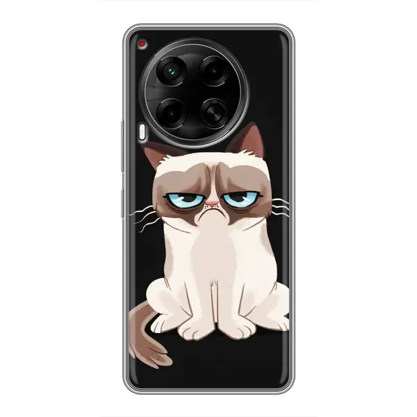 Чехол с принтом «Грустный кот» для TECNO Camon 30 (CL6)
