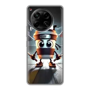 Чехол с мемом Тралалело тралала на Tecno Camon 30 (CL6) (Капучино асасино)