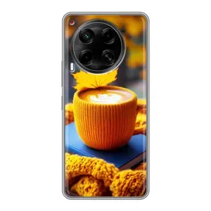 Чехол с принтом «Кофе на желтом пледе» для TECNO Camon 30 (CL6)