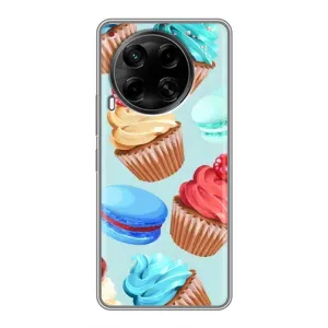 Чехлы с Фруктами для Tecno Camon 30 (CL6) (VPrint) (Кексики)