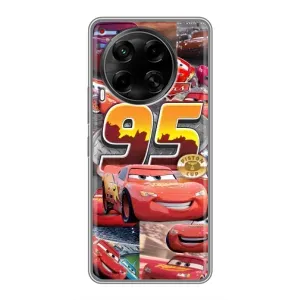 Силиконовый чехол Маквин для Tecno Camon 30 (CL6) (Коллаж Молния Маквин)