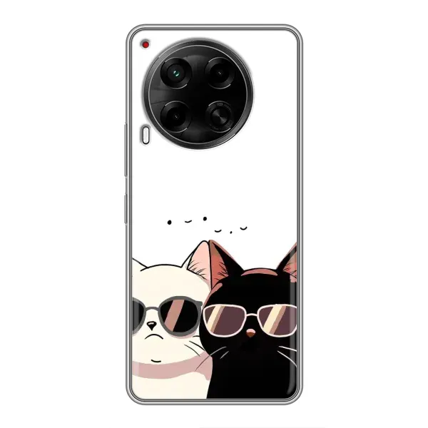 Чехол с принтом «Коты в очках» для TECNO Camon 30 (CL6) Чехол с принтом «Коты в очках» для TECNO Camon 30 (CL6)