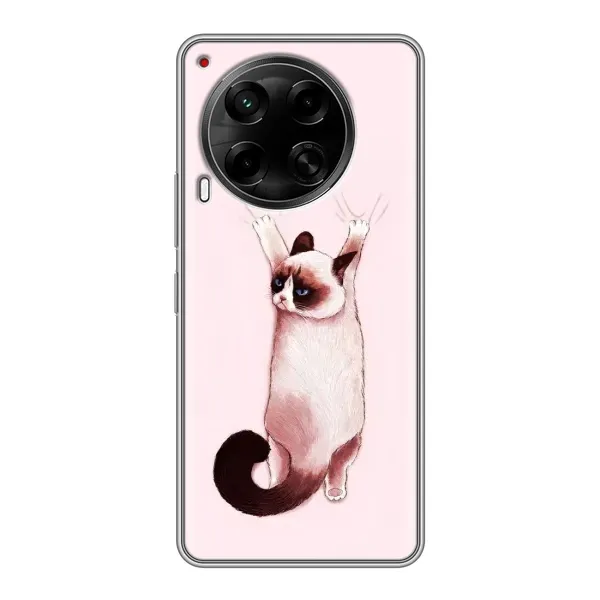 Чехол с принтом «Котик падает» для TECNO Camon 30 (CL6) Чехол с принтом «Котик падает» для TECNO Camon 30 (CL6)