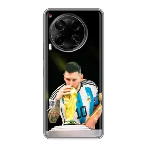 Чехлы для Tecno Camon 30 (CL6) (Leo чемпион) (AlphaPrint) (Кубок Месси)
