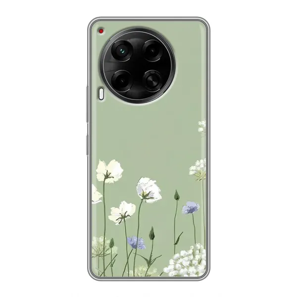 Чехол с принтом «Цветы на зеленом» для TECNO Camon 30 (CL6) Чехол с принтом «Цветы на зеленом» для TECNO Camon 30 (CL6)