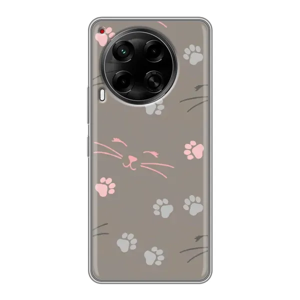 Чехол с принтом «Лапы и усы» для TECNO Camon 30 (CL6) Чехол с принтом «Лапы и усы» для TECNO Camon 30 (CL6)