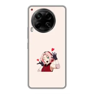 Чехлы Персонажи Аниме Наруто для Tecno Camon 30 (CL6) (AlphaPrint) (Лайк Сакура)