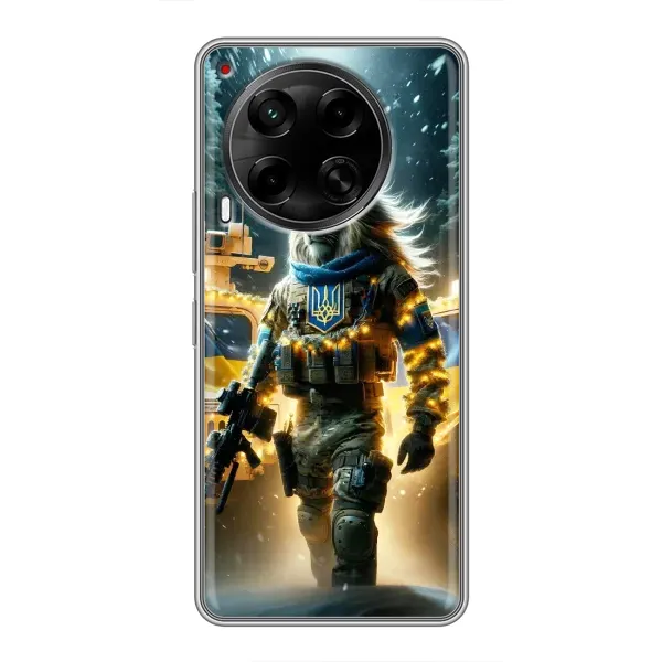 Чехол с принтом «ЛЕВ ЗСУ» для TECNO Camon 30 (CL6)
