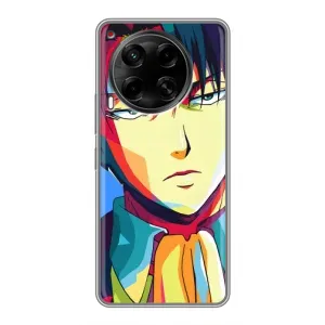 Чехлы Персонажи Аниме Наруто для Tecno Camon 30 (CL6) (AlphaPrint) (Леви Аккерман)