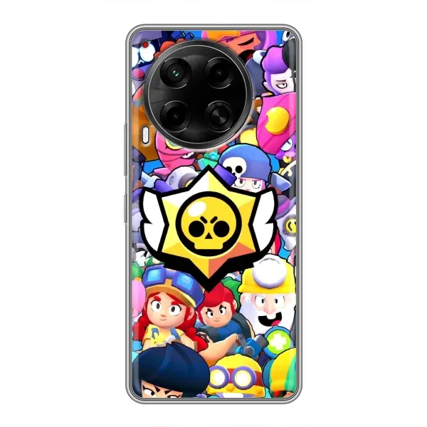 Чехол с принтом «Лого Brawl Stars» для TECNO Camon 30 (CL6)