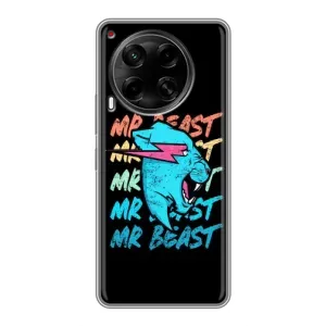 Чехлы Мистер Бист для Техно Камон 30 (logo Mr beast)