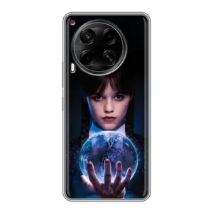 Чехол с дизайном Венздей 2 на Tecno Camon 30 (CL6) (Магическая сфера Уэнздей)