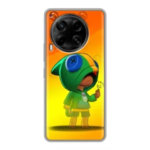 Чехол для Tecno Camon 30 (CL6) Бравл Старс (VPrint) (Мальчик Леон)