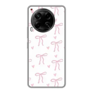 Чехол с бантиками на Техно Камон 30 (Маленькие бантики)