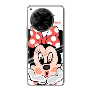 Эксклюзивный чехол для Tecno Camon 30 (CL6) (AlphaPrint - Мультяшные) (Маус Минни)