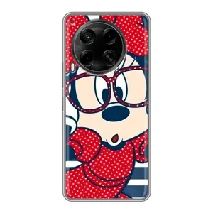 Эксклюзивный чехол для Tecno Camon 30 (CL6) (AlphaPrint - Мультяшные) (Маус в очках)
