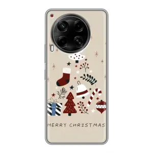Рождественские Чехлы для Tecno Camon 30 (CL6) (VPrint)