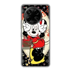 Чехол Disney Mouse Tecno Camon 30 (CL6) (PREMIUMPrint) (Минни peace)