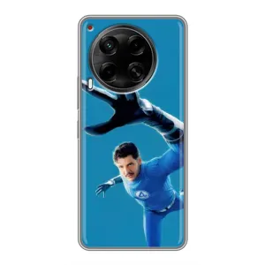 Чехол с принтом Фантастическая четверка для Tecno Camon 30 (CL6) (Мистер Фантастик супергерой)