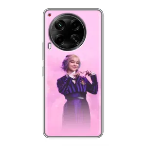 Чехол с дизайном Венздей 2 на Tecno Camon 30 (CL6) (Яркая Энид Уэнздей)