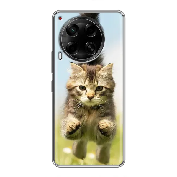 Чехол с принтом «Прыжок кота» для TECNO Camon 30 (CL6)