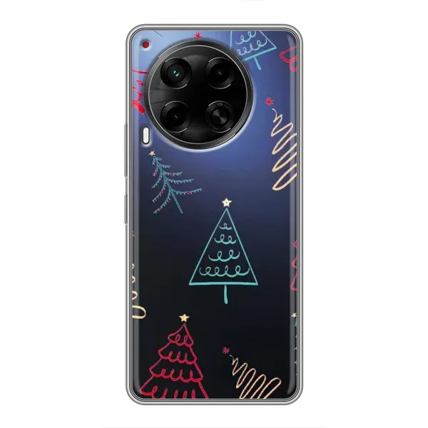 Чехол с принтом «Рождественские елки» для TECNO Camon 30 (CL6) Чехол с принтом «Рождественские елки» для TECNO Camon 30 (CL6)