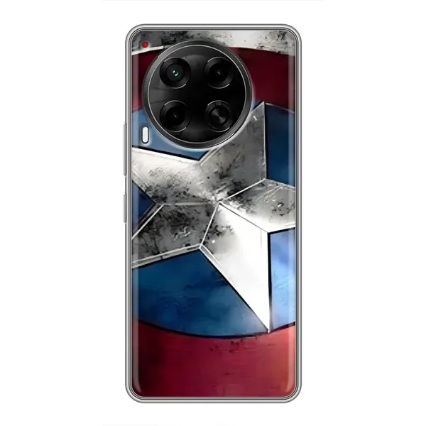 Чехол с принтом «Щит Капитана Америки» для TECNO Camon 30 (CL6)