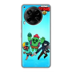 Чехлы Brawl Stars для Tecno Camon 30 (CL6) (AlphaPrint) (Трио героев)