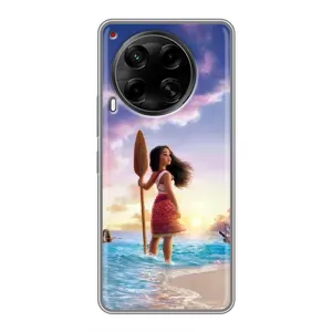 Чехол с мультфильмом Моана Tecno Camon 30 (CL6) (Моана с веслом)