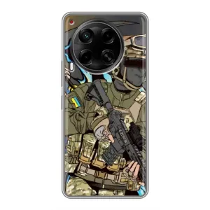Чехлы с картинкой ЗСУ для Tecno Camon 30 (CL6) (AlphaPrint)