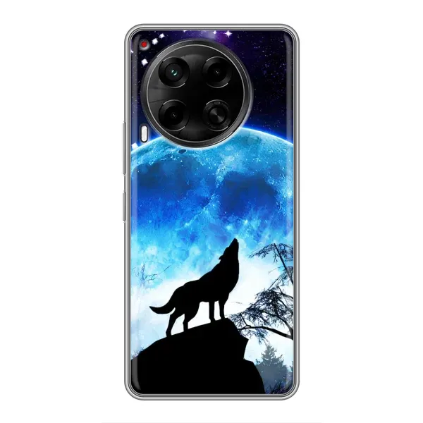 Чехол с принтом «Волк на луну» для TECNO Camon 30 (CL6) Чехол с принтом «Волк на луну» для TECNO Camon 30 (CL6)
