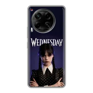 Чехлы Венсдей на Tecno Camon 30 (CL6) Уэнсдей (AlphaPrint) (Wednesday)