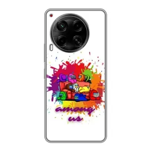 Чехол Амонг Ас для Tecno Camon 30 (CL6) (AlphaPrint) (Яркий АмонгАс)
