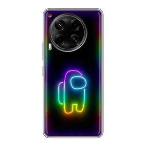 Чехол Амонг Ас для Tecno Camon 30 (CL6) (AlphaPrint) (Яркий скин)