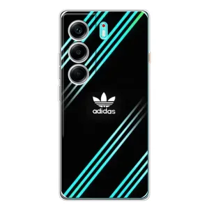 Чохли Адидас для TECNO Camon 40 (AlphaPrint) (Адідас з полосами)