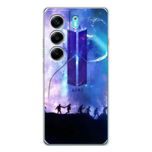 Чохли BTS для TECNO Camon 40 (AlphaPrint) (Army BTS)