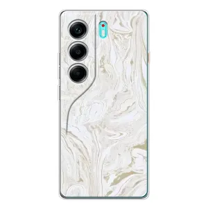 Мраморний чехол на TECNO Camon 40 (VPrint) (Білий мрамор)