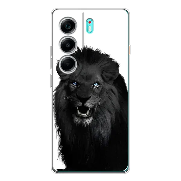 Чехол с принтом «Черный ЛЕВ» для TECNO Camon 40