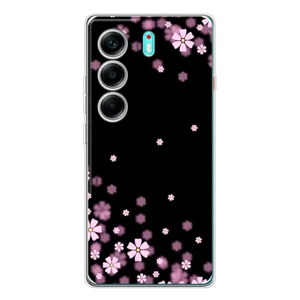 Чехол с принтом «Цветочки маленькие» для TECNO Camon 40