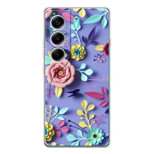 Чохли з квітами для TECNO Camon 40 (VPrint) (Дизайн квітів)