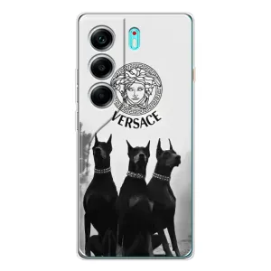 Чохли VERSACE для Телефон українською мовою можна записати так: ТЕКНО КАМОН 40. (PREMIUMPrint) (Доберман Версаче)