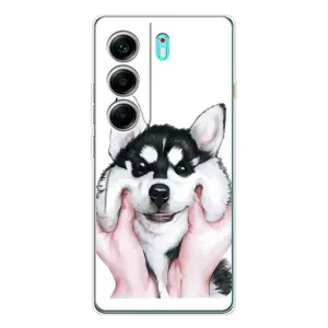 Чохли з собаками для TECNO Camon 40 (VPrint) (Радісний Хаскі)