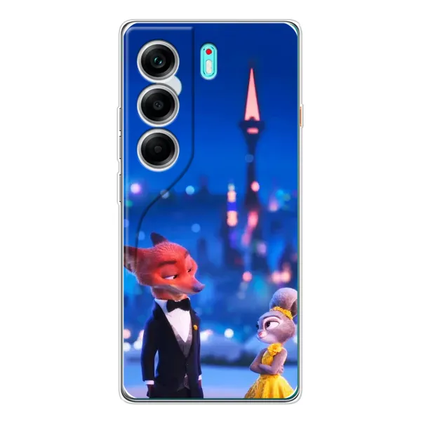 Чехол с принтом «Романтический вечер Зверополис» для TECNO Camon 40