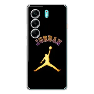 Чохли для TECNO Camon 40 - з картинкою JORDAN (AlphaPrint) (Jordan Gold)