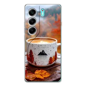 Чехол с уникальным дизайном «Осень с кофе» для TECNO Camon 40 (Кофе на природе)