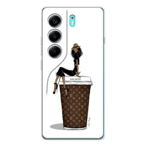 Чохли Луі Вітон для TECNO Camon 40 (AlphaPrint - LOUIS VUITTON) (кава LOUIS VUITTON)