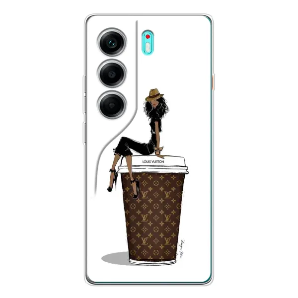 Чохол з принтом «кава LOUIS VUITTON» для TECNO Camon 40