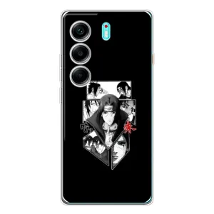 Чохли на тему: Ітачи Учіха для TECNO Camon 40 (AlphaPrint) (колаж Ітачі)