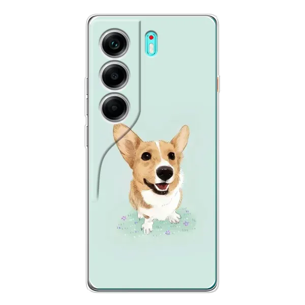 Чохол з принтом «Коргі» для TECNO Camon 40
